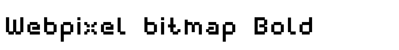 Webpixel bitmap Bold